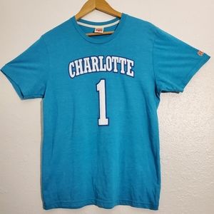 Homage Retro Charlotte Hornets Mugsy Bogues T-Shirt